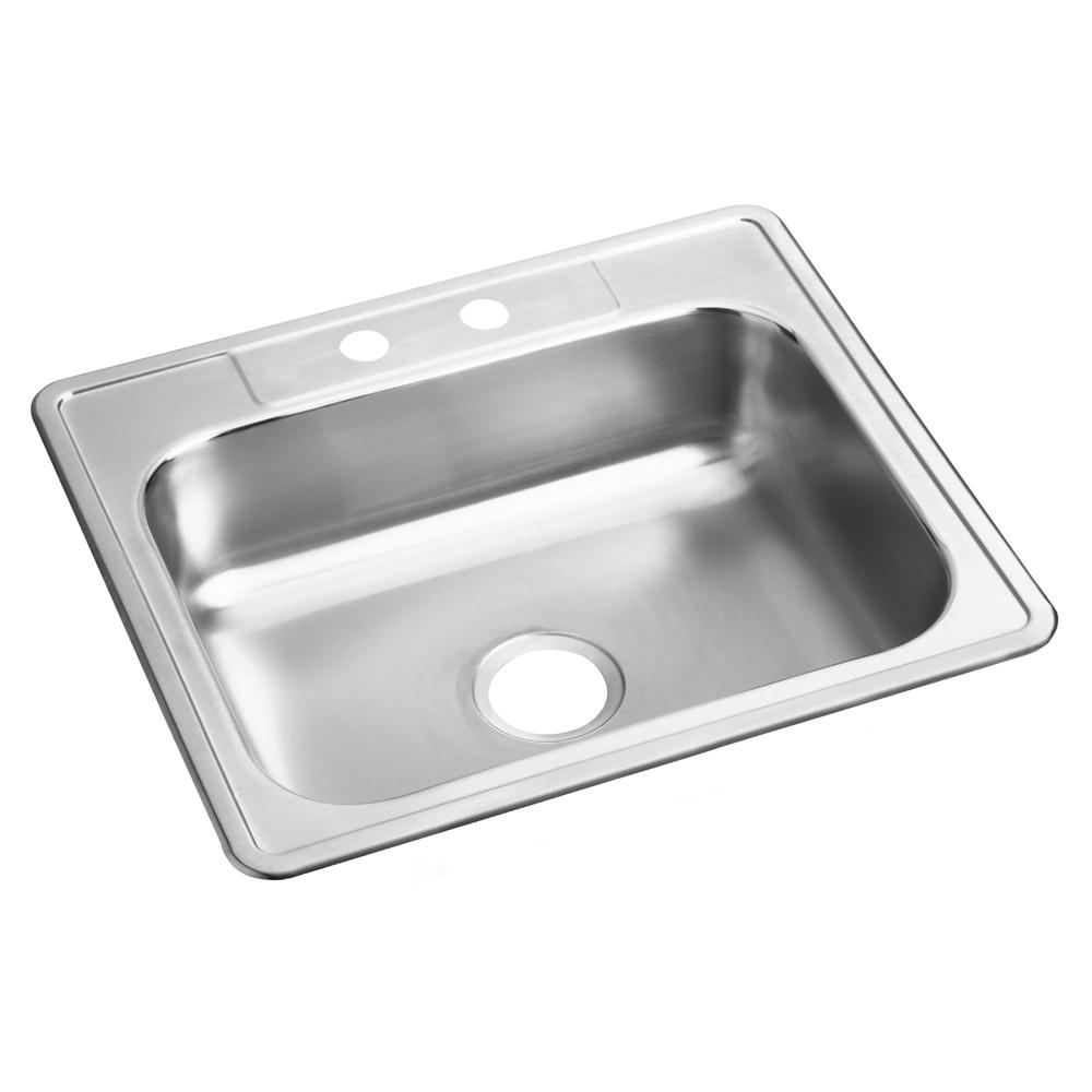 Dayton Stainless Steel 25 x 22 x 6.5 Single Bowl Drop-in Sink | Elkay