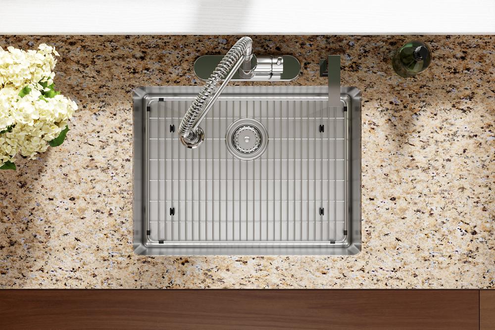 Crosstown 18 Gauge 4-Hole Single Bowl Dual Mount ADA Sink Kit | Elkay