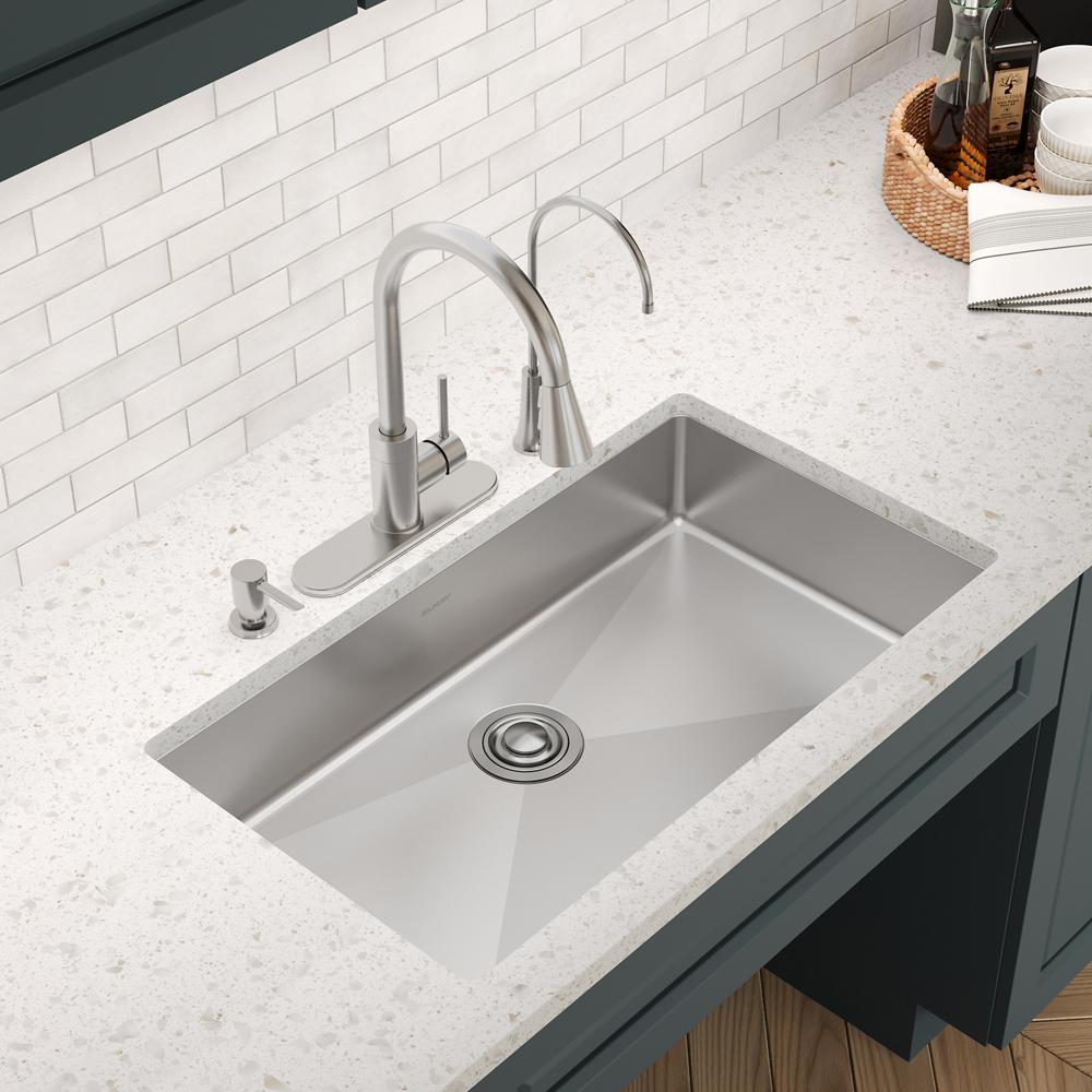 Elkay SS 33 x 22 x 6 Single Dual Mount ADA Sink | Elkay