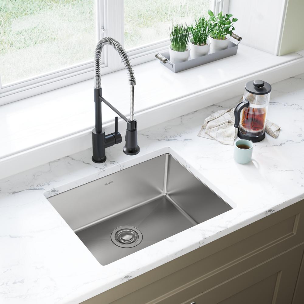 Elkay SS 23.5 x 18.2 x 8 Single Undermount Sink | Elkay