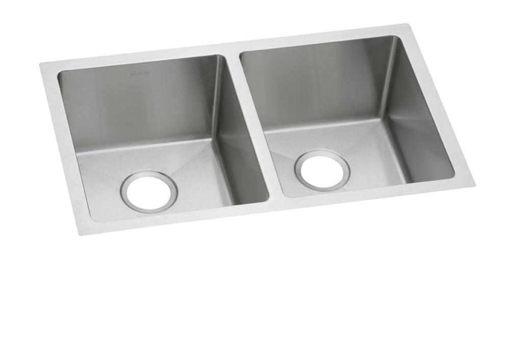 Elkay SS 30.7 x 18.5 x 10 Equal Double Under MT Sink | Elkay