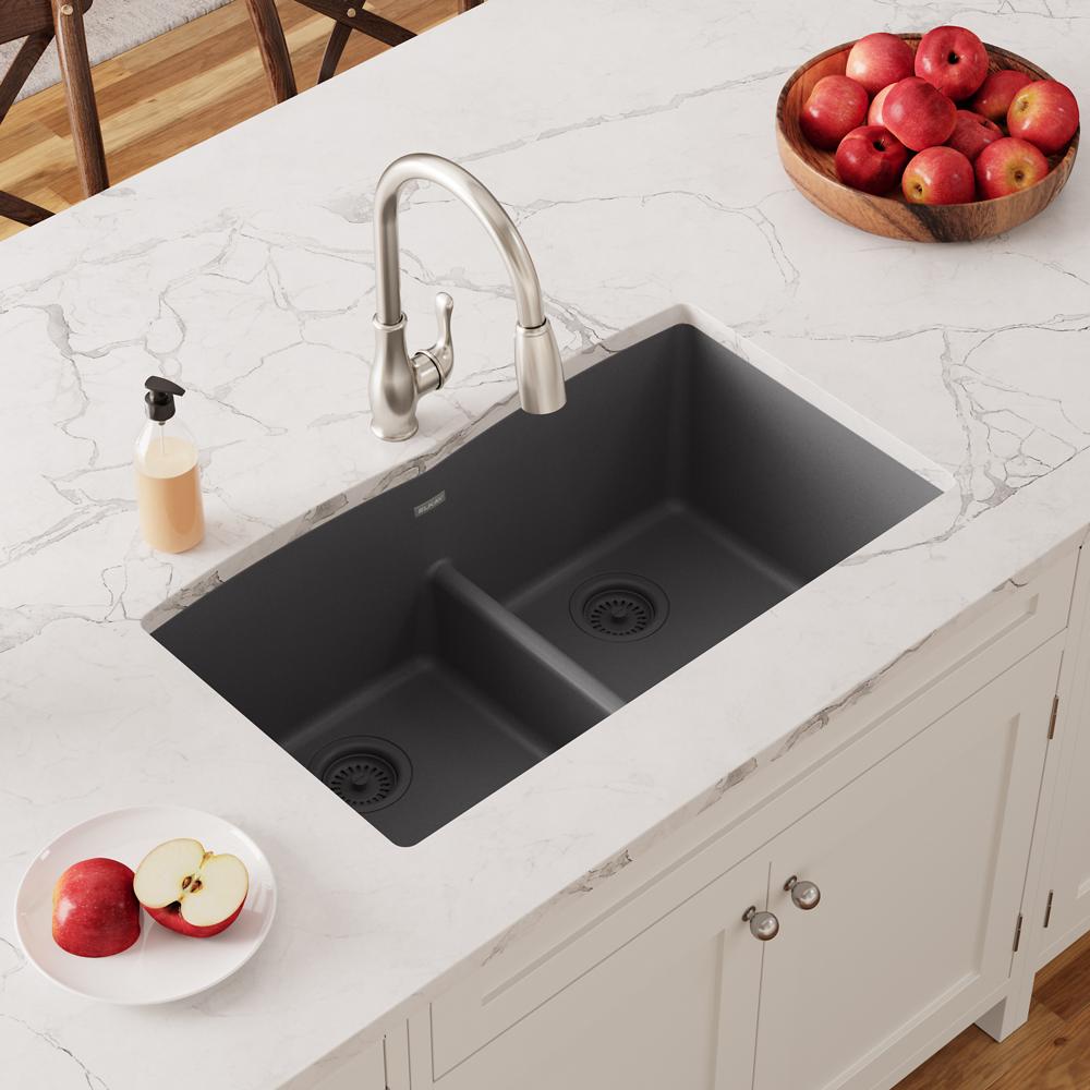 Elkay Quartz Classic 33 x 19 x 10 Equal Dbl Under MT Sink Dusk