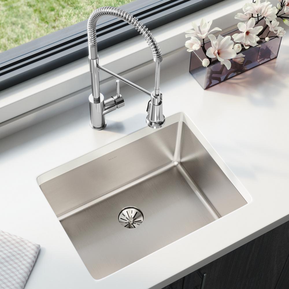 Lustertone Iconix Single Bowl Undermount Sink, Perfect Drain | Elkay