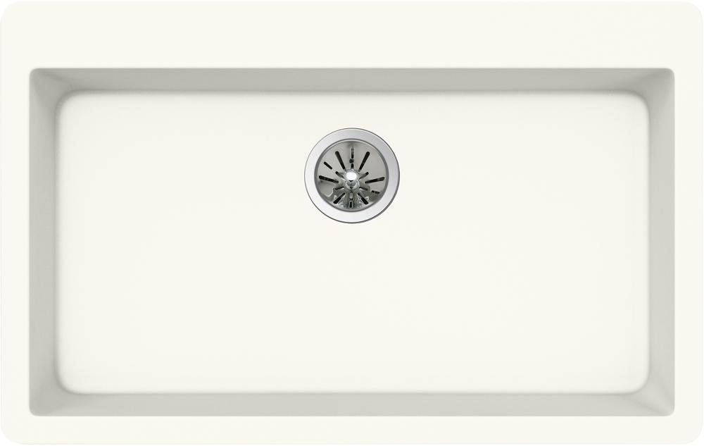 Elkay Quartz Luxe 33 x 20.8 x 9.4 Single Drop-in Sink Ricotta | Elkay