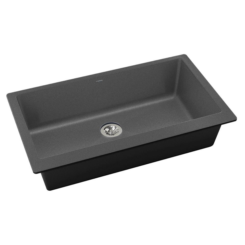 【エルチーノ】3843MG9720 Elkay Quartz Luxe 36 x 20 x 9 Single Under MT Sink w Perfect Drain