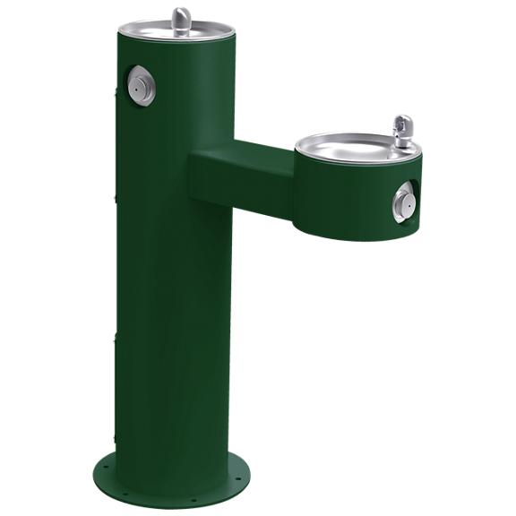 Outdoor Bi-Level Pedestal Fountain Non-Filtered Non-Refrigerated Evergreen