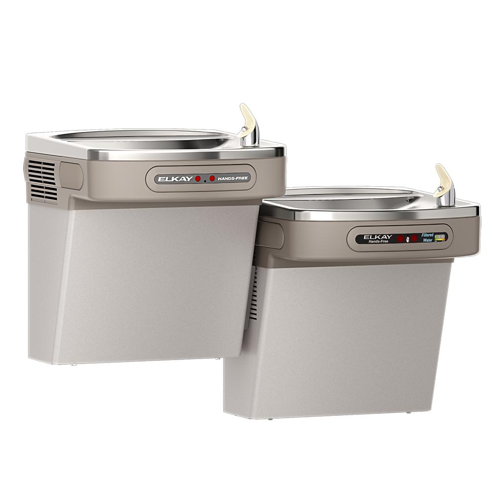 Wall Mount Bi-Level ADA Cooler Dual Hands-Free 8 GPH Gray | Elkay