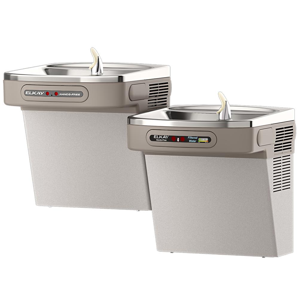 Wall Mount Bi-Level ADA Cooler Dual Hands-Free 8 GPH Gray | Elkay