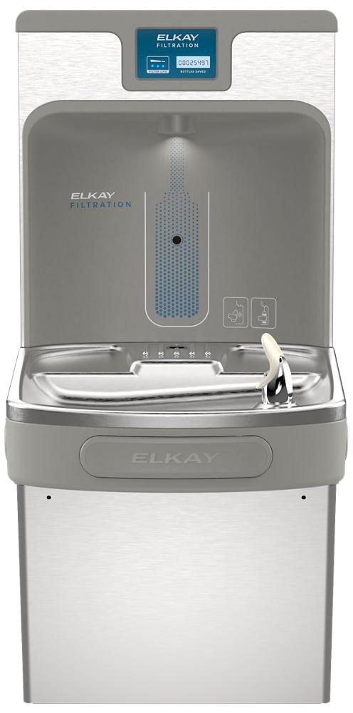 ezH2O®  Bottle Filling Station & Single ADA Cooler Refrigerated Stainless Lead Reduction Quick Filter Change