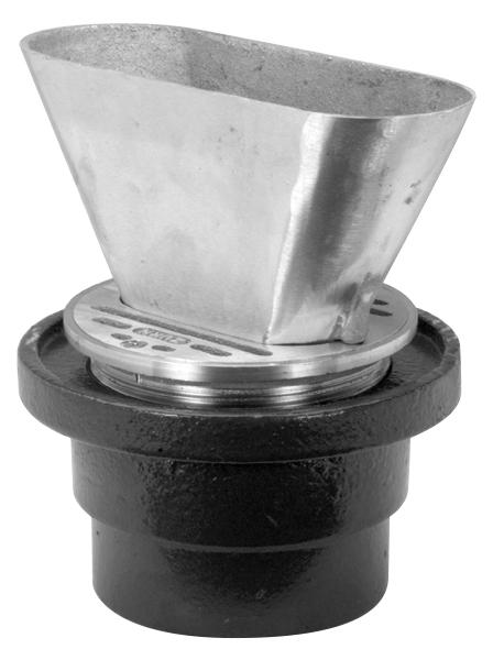 Open Throat Nickel Bronze Funnel Floor Drain | Zurn