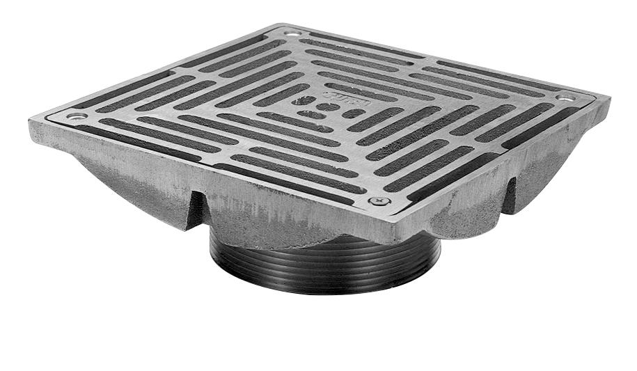 n.ns115ページ Heavy-Duty Square Adjustable Strainer | Zurn
