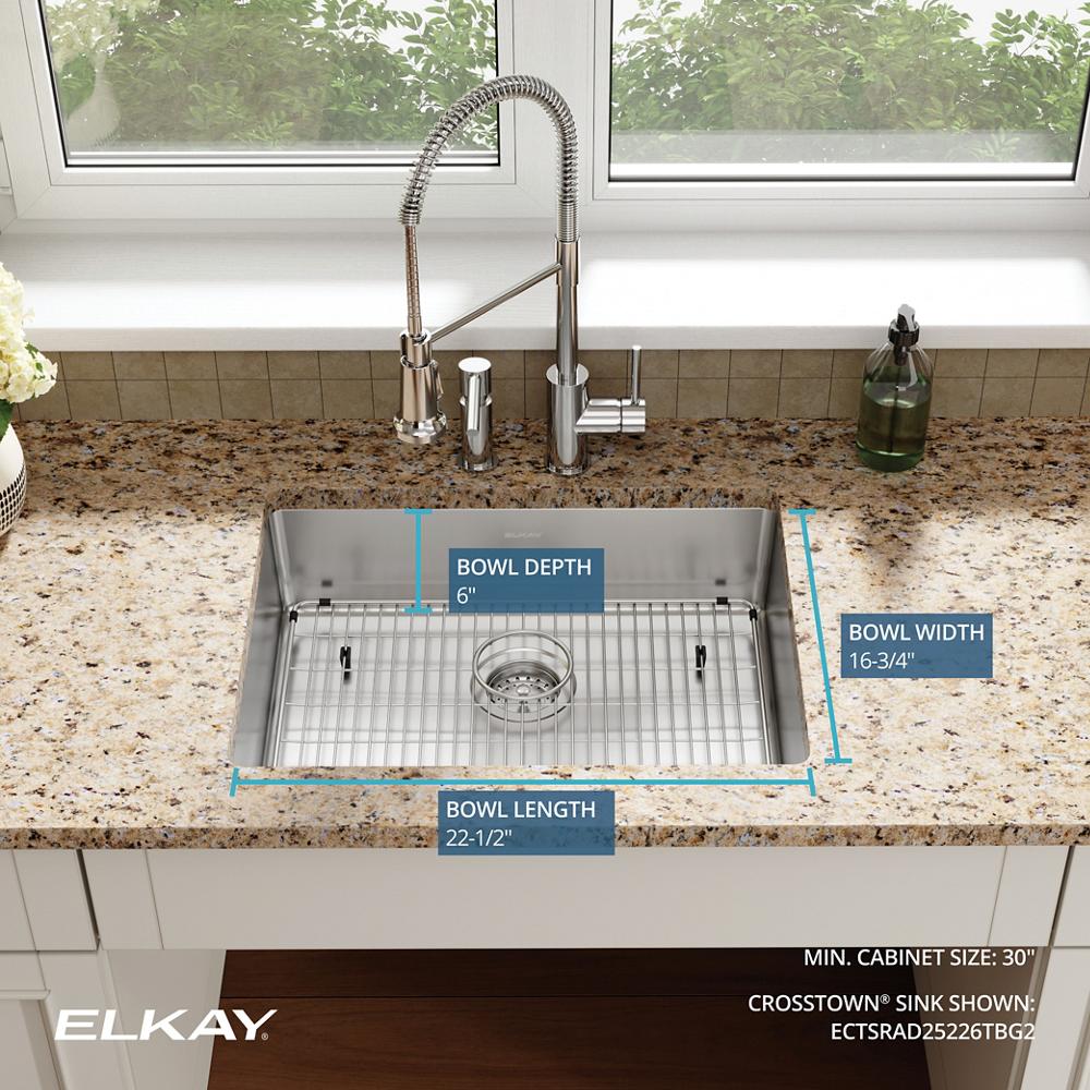 Elkay SS 25 x 22 x 6 Single Dual Mount ADA Sink Kit | Elkay
