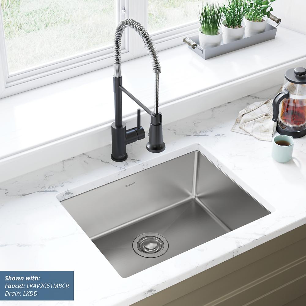 Elkay SS 23.5 x 18.2 x 8 Single Undermount Sink | Elkay